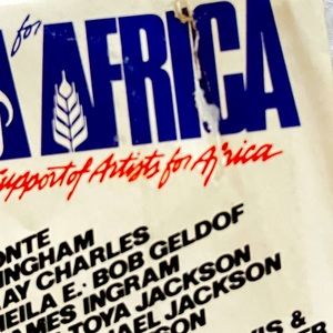 Columbia USA for Africa 7” Vinyl 45 rpm Record